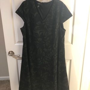 Olive Green and Black dress